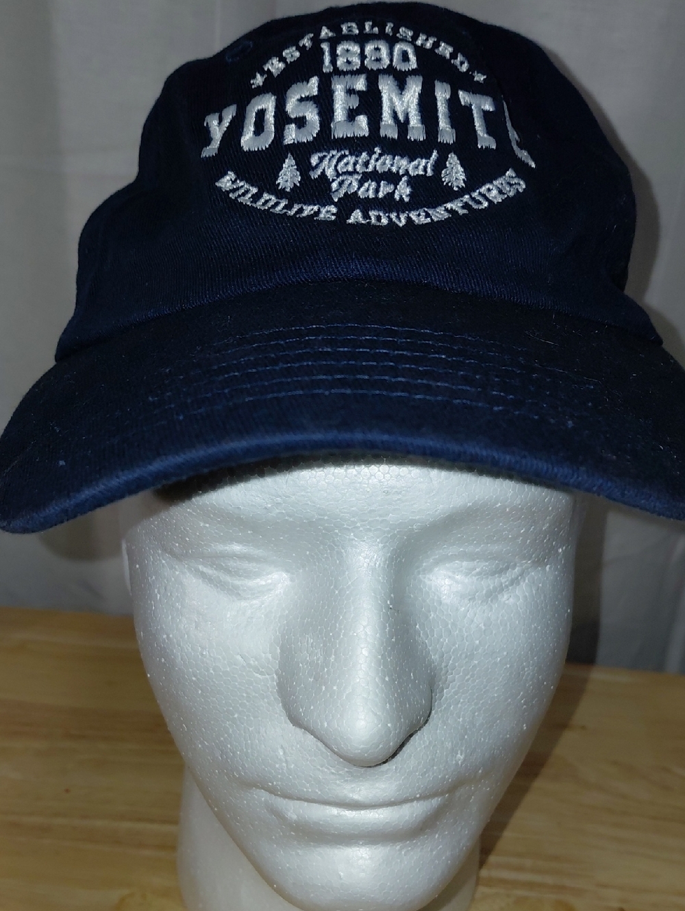 Source Unknown Navy Yosemite National Park Baseball Cap with White Embroidery